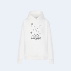 메종 마르지엘라 넘버 로고 프린팅 후드